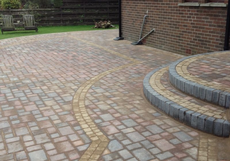 patio blocked driveway